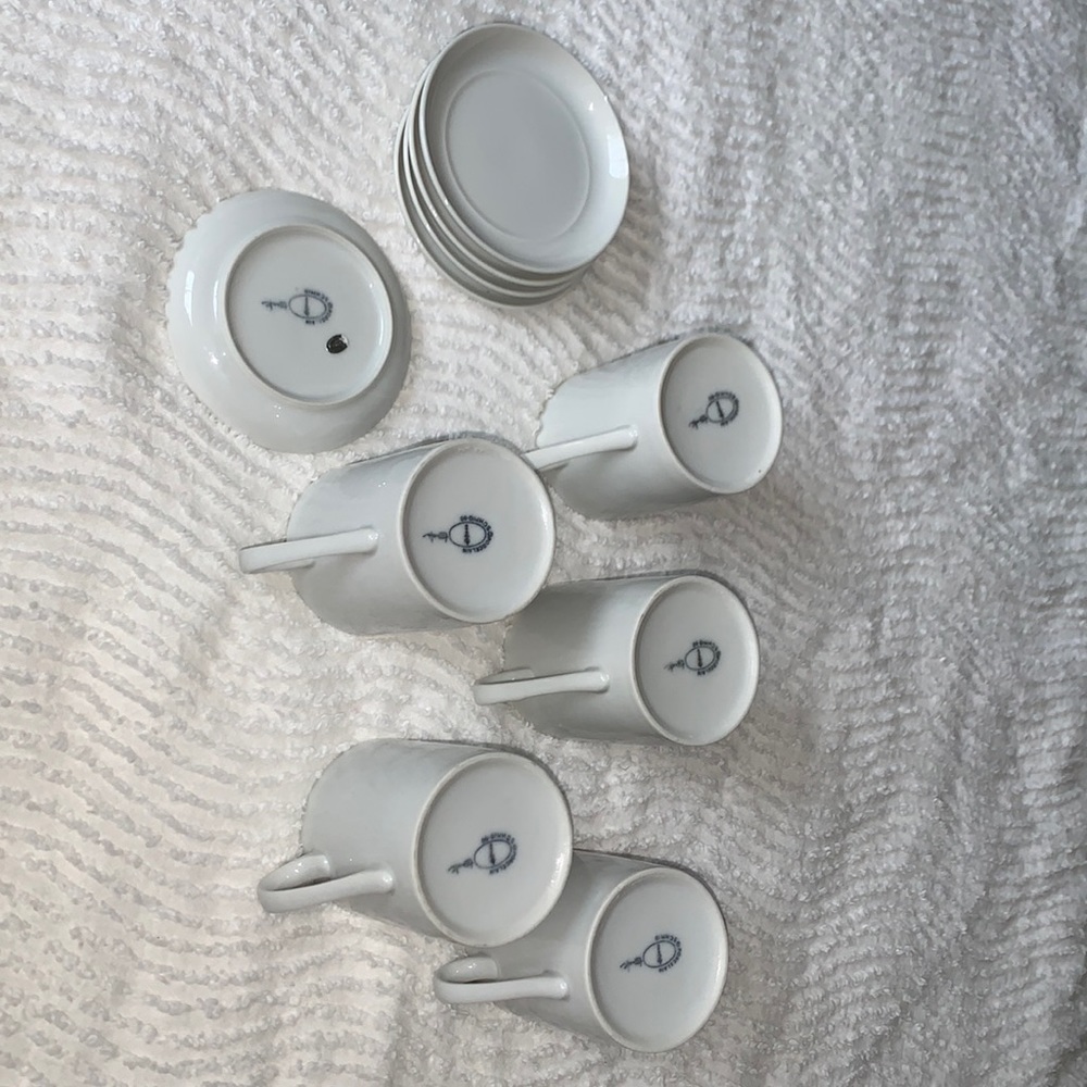 Tackett Schmid Porcelain Mid Century Modernist Small Cup & Saucer Set